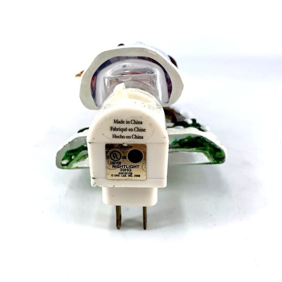 Snowman Nightlight Christmas Plug in Light Plastic 6" - Picture 3 of 4